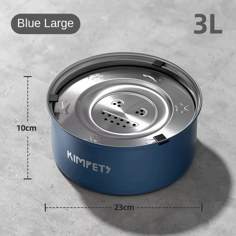 Stainless Steel Anti-Tip Slow Feeder Pet Bowl