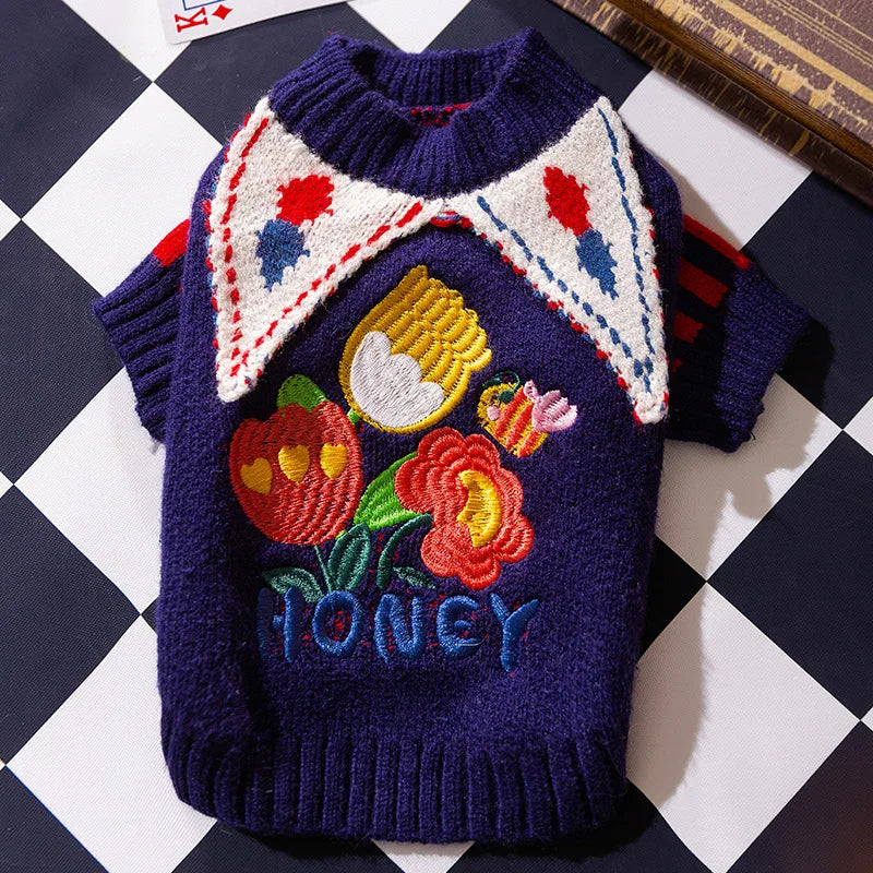 Letter Dog Sweater