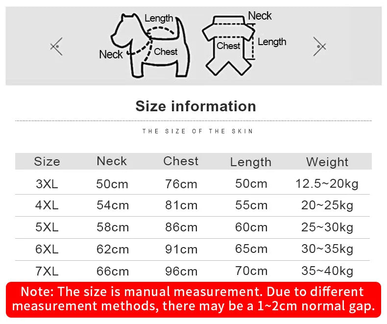 Large Dog Winter Jacket