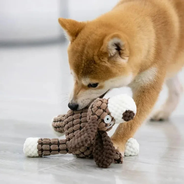 Cute Donkey Plush Squeaky Dog Toy